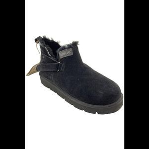 SUPERLAMB Women's Ongi Shearling Style Boots Black - Medium